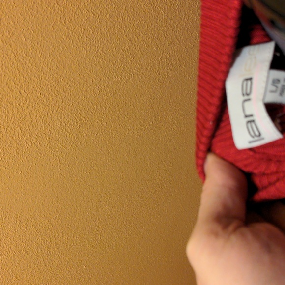 vtg. two-texture sweater - Picture 2 of 2